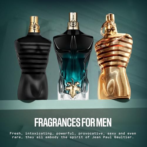 Jean Paul Gaultier Le Beau Le Parfum Intense for Men - Long Lasting Woody Amber Men's Cologne Eau de Parfum with Coconut Wood, Tonka Bean & Sandalwood - Designer Fragrance Spray, 4.2 oz