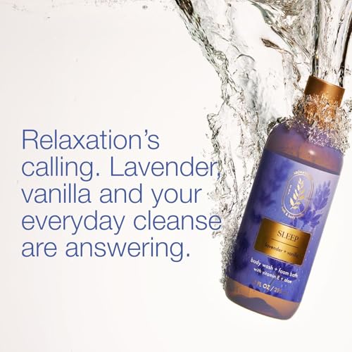 Bath & Body Works Lavender Vanilla Body Wash & Foam Bath, Aromatherapy Cleanser with Vitamin E & Aloe, Non-Drying & Gentle for Daily Use, 10 fl oz - 1 Pack