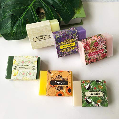 Handmade Soap Bar Gift Set. 6 Artisan Aromatherapy Soaps for Men and Women Bath Gift Set. Hand and Body Soap Bars for Women Men and Kids. Natural Specialty Soap for Sensitive Skin