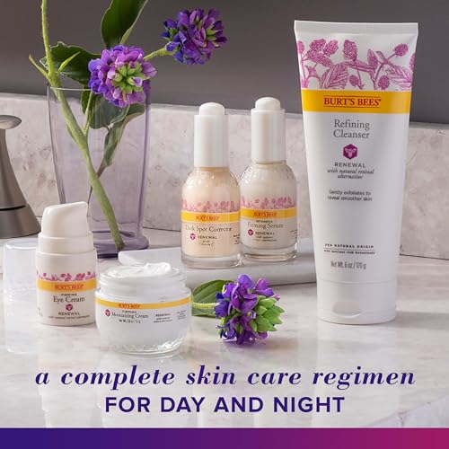 Burt's Bees Renewal Firming Face Cream, Anti-Aging Retinol Alternative, Mothers Day Gifts for Mom, Moisturizing Natural Origin Skin Care, 1.8 Ounce (Packaging May Vary)