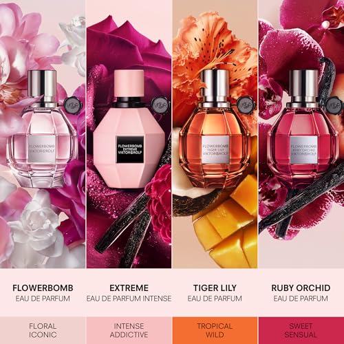Viktor&Rolf Flowerbomb Eau de Parfum Floral Perfume for Women - 0.34 Fl Oz