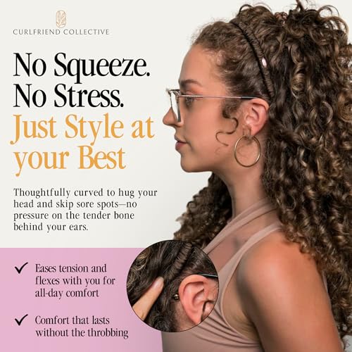 Curlfriend Collective Espresso Comfort Curve Silk Headband for Women