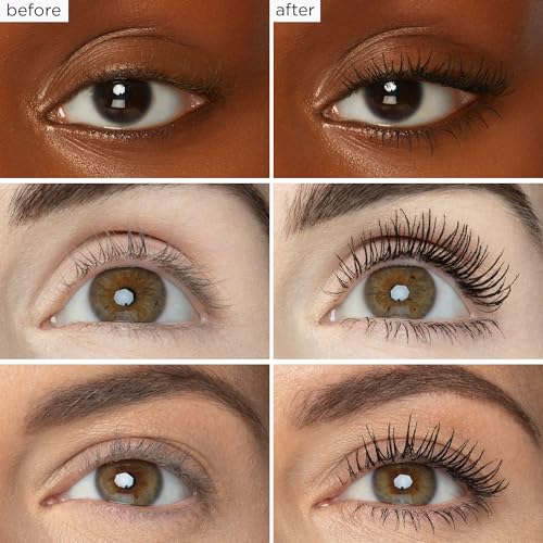 tarte maneater waterproof mascara – Extreme Curl, Instant Volume & Length, 16HR Ultra-Creamy Longwear Eye Makeup, Cruelty-Free, full size, black