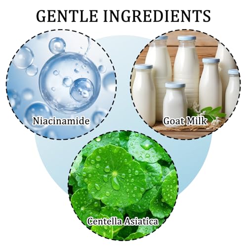 DuoZeng Goat Milk Body Wash,Gentle Silk Soft Foaming Milk Bath,Moisturizing Body Cleanser for All Skin A