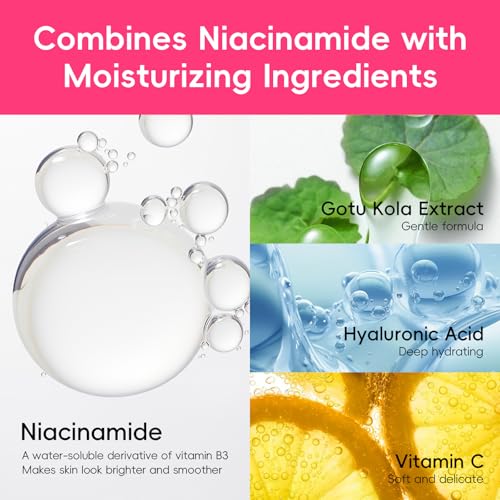 QUIYUM Watermelon & Niacinamide Skincare Set for Women Teens Girls, 10PCS