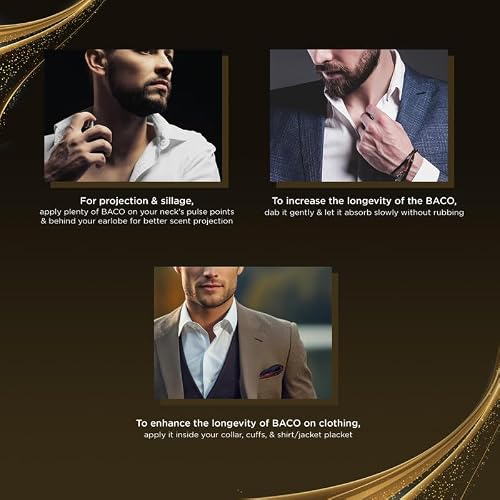 RAYAN Baco Tobacco & Leather Perfume for Men – Arabian Eau De Parfum, 100mL (3.34 Fl oz) Perfumes Arabes Para Hombres, Bold Men’s Perfume with Vetiver, Patchouli, Saffron & Spices – Ideal Gift for Him