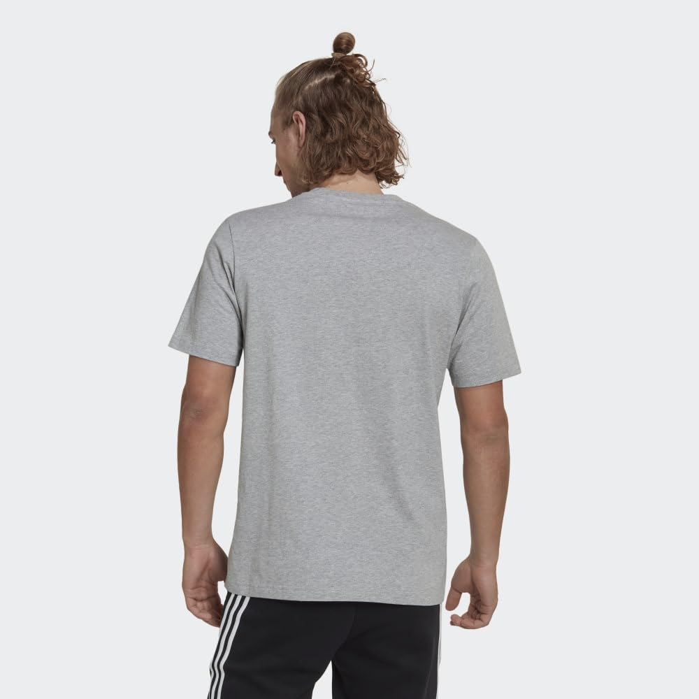 adidas Men's Essentials Camouflage Printed Tee, Medium Grey Heather