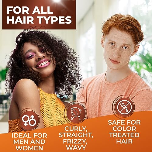 BINGO HAIR CARE Moroccan Argan Oil Shampoo - Sulfate Free, Anti Frizz Hydrating Thickening Care for Women and Men - Deep Moisturizing Treatment for Color Treated, Curly, Frizzy, Damaged and Dry Hair