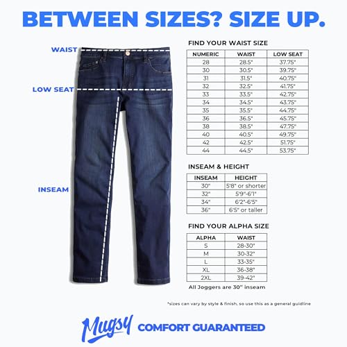 Mugsy Fultons Men’s Jean - Classic Fit Blue Denim Jeans for Men - Comfortable & Flexible Pants for Men - True to Size