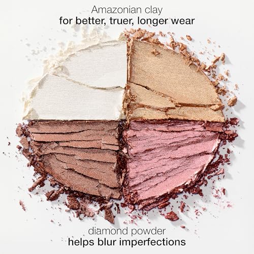 tarte glow wardrobe highlighting eye & cheek palette – Highlighter, Blush, Bronze & Eyeshadow All-in-One Face & Eye Viral Makeup for Everday Radiant Blendable Glow, Vegan & Cruelty Free, full size