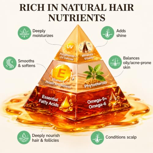 100% Raw Batana Oil for Hair from Honduras, 4.06 Fl Oz, Bright Coffee