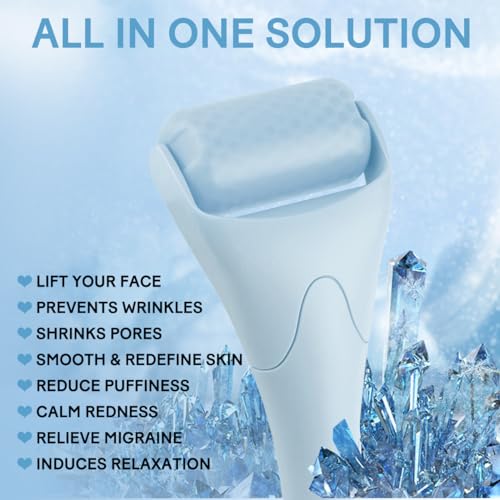 Fronnor Ice Roller for Face,Eyes,Facial Massager Tool,Soothing Skin Care Tool,Cooling Skincare Device for Puffiness,At-Home Spa Gift for Women