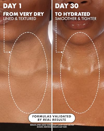 Truly Beauty Vanilla Baby Luxury Body Oil | Hydrating Shimmer Oil for Glow