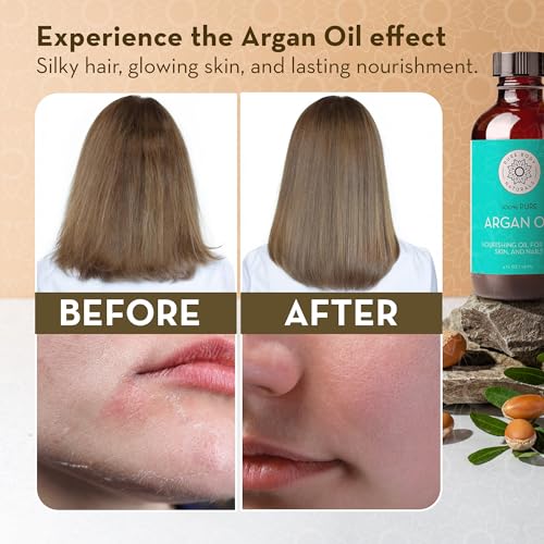 Pure Cold Pressed Argan Oil, 4 fl oz, Face & Skin Oil
