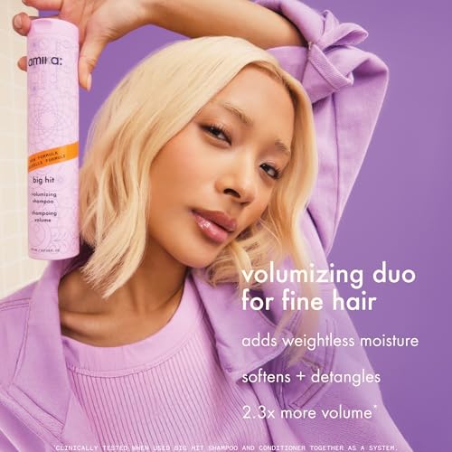 amika big hit volumizing shampoo, 275ml