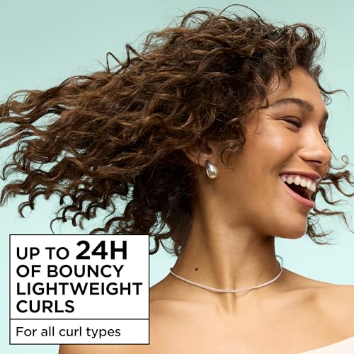 Garnier Fructis Curl Construct Creation Mousse, Curl Activator Provides Frizz Control, Long-Lasting Hold, and No Weigh-Down for Curly, Wavy, and Coily Hair, 6.8 oz (Packaging May Vary)