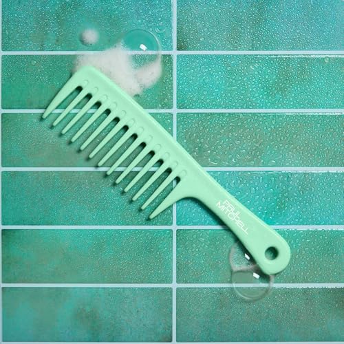Paul Mitchell Detangler Comb, Wide Tooth Comb Detangles Wet or Dry Hair, Seafoam Green