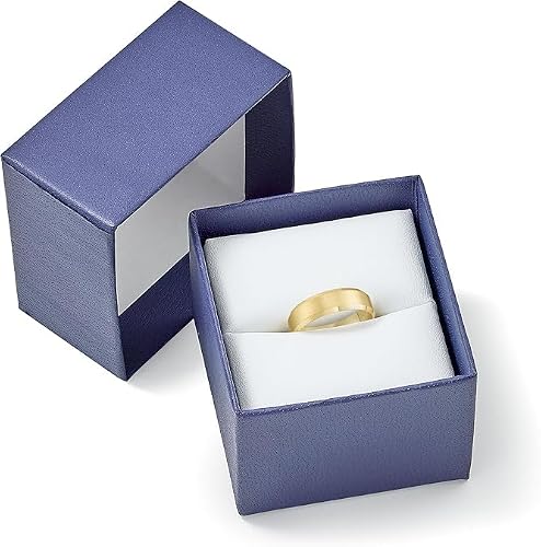 Oxford Ivy Wedding Band Solid 10K Yellow Gold 6mm Beveled Ring, Size 10.5