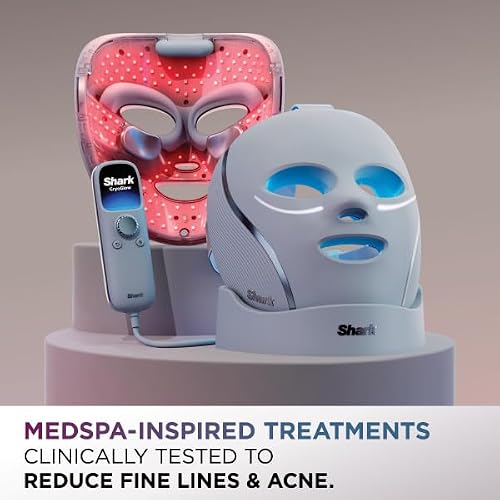 Shark CryoGlow LED Face Mask in Rose Glow, FW312PK