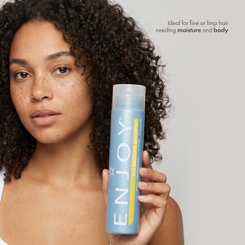 Enjoy Volumizing Shampoo, Weightless Cleanser for Fine and Limp Hair, Adds Remarkable Volume Fullness and Body, pH 5.0–6.0, 10.1 Fl Oz