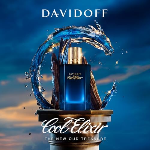 Davidoff Cool Elixir – Woody Men's Cologne – With Notes of Rose Oxide, Lavandin & Oud Accord – Long Lasting Fragrance