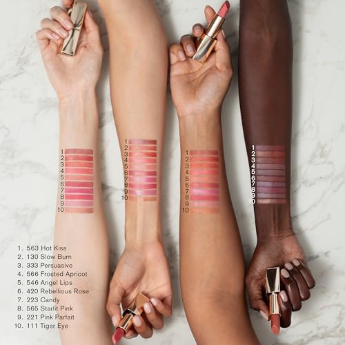 Estée Lauder Pure Color Long-Lasting Hi-Lustre Lipstick for Women | Shimmer Finish, 0.12 Ounce, 111 Tiger Eye