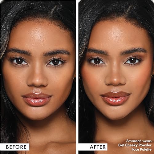 ICONIC LONDON Get Cheeky Face Powder Palette | 4 Matte & Shimmer Shades