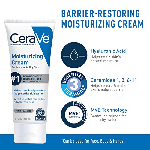 CeraVe Skin Care Set, Moisturizing Cream & Hydrating Facial Cleanser