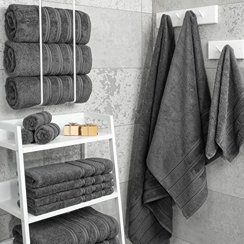 American Soft Linen 100% Cotton Luxury Turkish Towels, 4 PC Bath Towel Set
