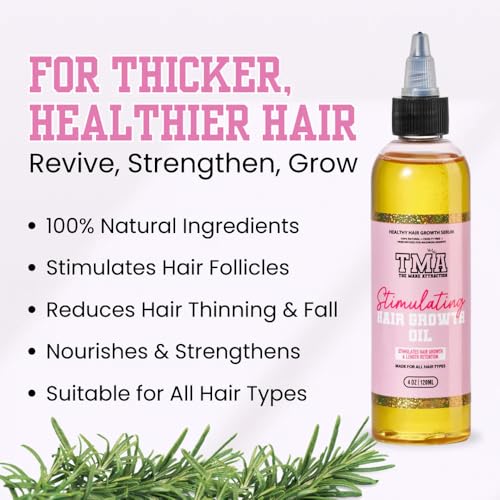 The Mane Attraction Stimulating Hair Growth Oil for All Hair Types 4 Fl Oz
