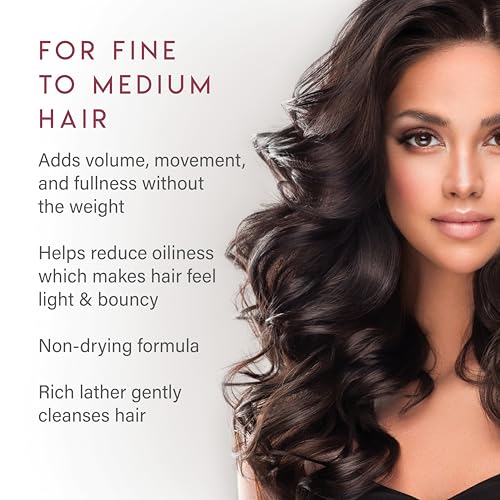 ALURAM Volumizing Shampoo, Non-Drying Gentle Cleanser Adds Body & Fullness for All Hair Types, 12 Fl Oz