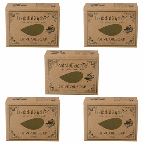 AnatoliaDaphne Olive Oil Soap Bar - Handmade 100% Pure Natural & Vegan 5.3 oz Each Bar