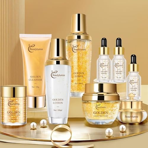 Snail Mucin Facial Skincare Set for Women, Suitable for All Skin Types - Deep Moisturizing & Nourishing with Collagen, Birthday & Valentine's Day Gift - Anti-aging Skin Care Set, Face Kits Daily Care
