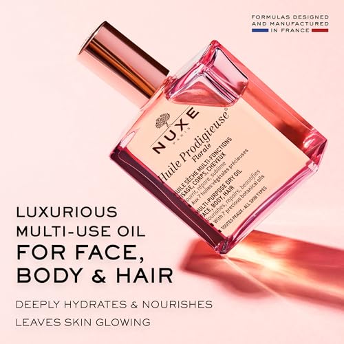 NUXE Huile Prodigieuse Floral French Body Oil for Skin & Hair, 1.6 Fl Oz