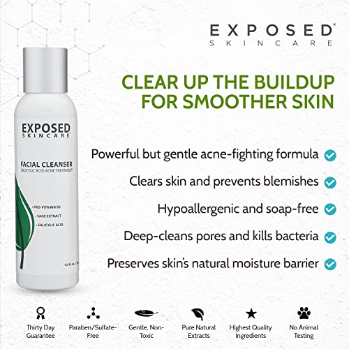 Exposed Skin Care Acne Facial Cleanser with 0.5% Salicylic Acid