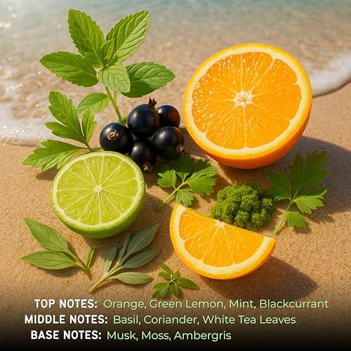 Atralia Absolute Chill 100ml EDP – Citrus Mint Perfume for Men & Women | Green Lemon, Mint, Orange, Blackcurrant | Summer Fresh Long-Lasting Fragrance