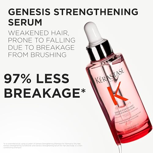 Kerastase Genesis Hair Serum - Daily Strengthening Treatment for Weak Hair, Silicone-Free, Anti-Breakage, Nourishes and Reinforces Hair, Serum Fortifiant, 1 Fl Oz