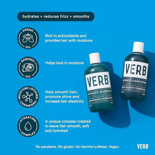 VERB Hydrate Conditioner, 12 oz | Detangle + Moisturize Dry Frizzy Hair