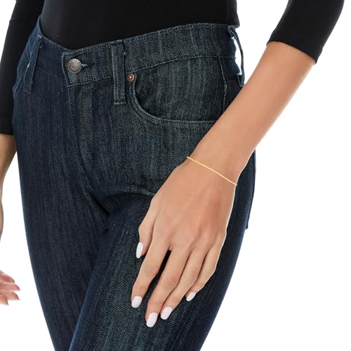 Floreo 14k Yellow Gold 1.5mm Solid Rope Chain Bracelet 7 Inch
