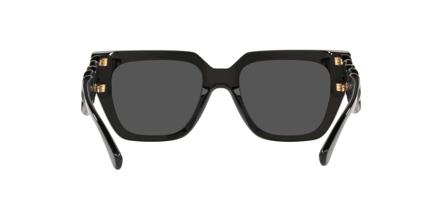 Versace Woman Sunglasses Black Frame, Dark Grey Lenses, 53MM