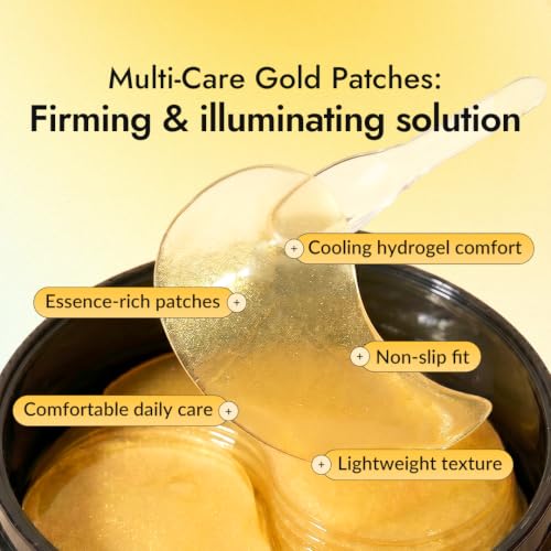 MIZON 24K Gold Snail Mucin Under Eye Patches, 60 Hydrogel Eye Masks