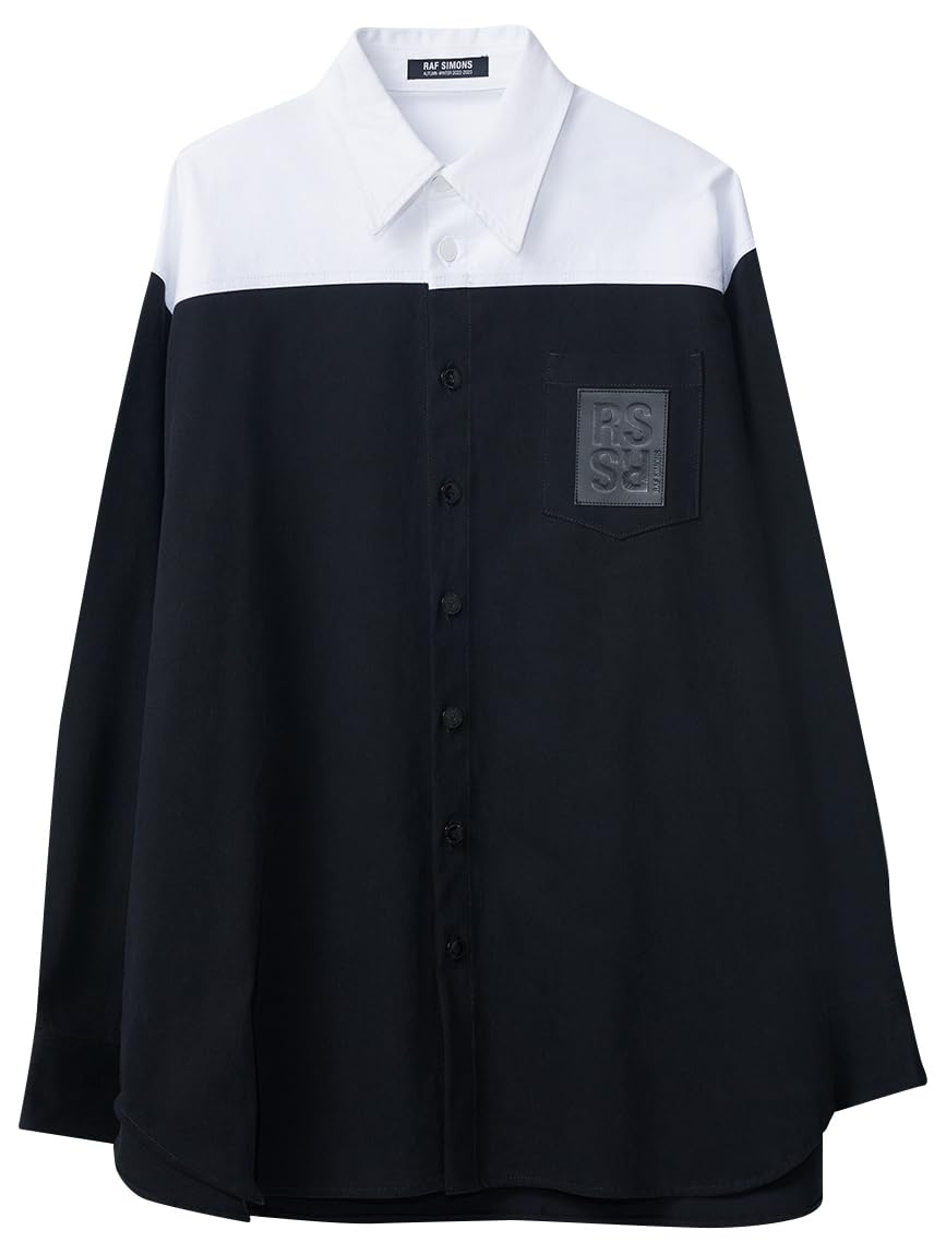 Raf Simons, Pre-loved Men's Oversized RS Bicolor Denim, Large, Black