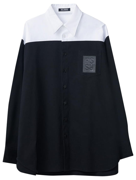 Raf Simons, Pre-loved Men's Oversized RS Bicolor Denim, Large, Black