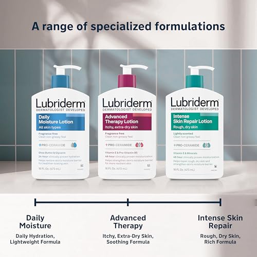 Lubriderm Daily Moisture Body Lotion, Fragrance Free, 16 fl. oz