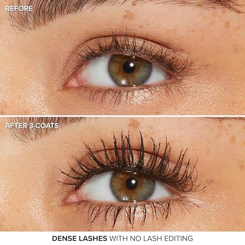Too Faced Better Than Sex Volumizing and Lengthening Mascara | Vegan Formula, Dramatic Volume and Length | Cruelty-Free Eye Makeup + Hourglass Brush for False Lash Effect, Black, 0.27 Fl Oz