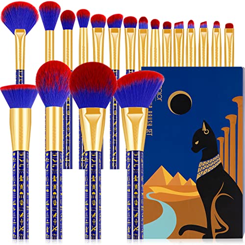 docolor Makeup Brush Set 19cs -Ancient Egyptian Series, Luxe Design