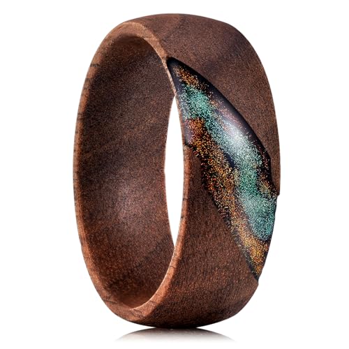 King Will Men Wood Wedding Band 8mm Size 11