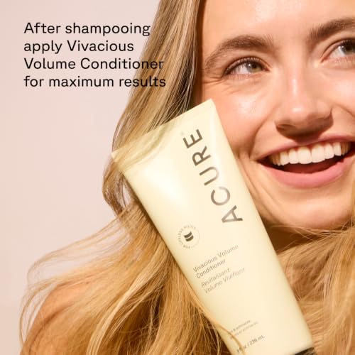 Acure Vivacious Volume Shampoo - Volumizing for Fine Hair, Vegan - 8 fl oz