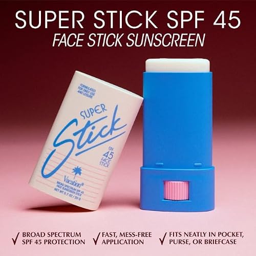 Vacation Super Stick SPF 45 Face Sunscreen Stick and Air Freshener Bundle