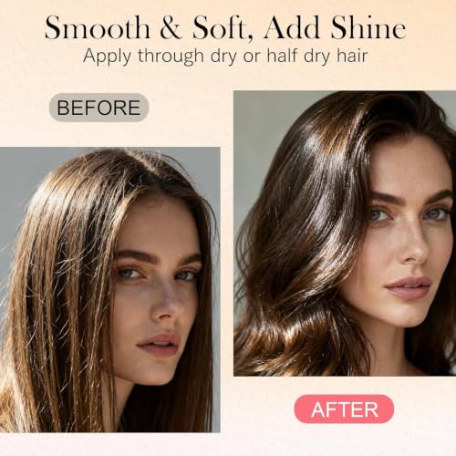 ‌4-in-1 Styling Cream for Flyaways & Curl Defining, Non-Greasy Smoothing Cream for Women & Kids, Add Shine Slick Back Hair, No White Flakes & Chemical Flavors Fly Away Hair Tamer